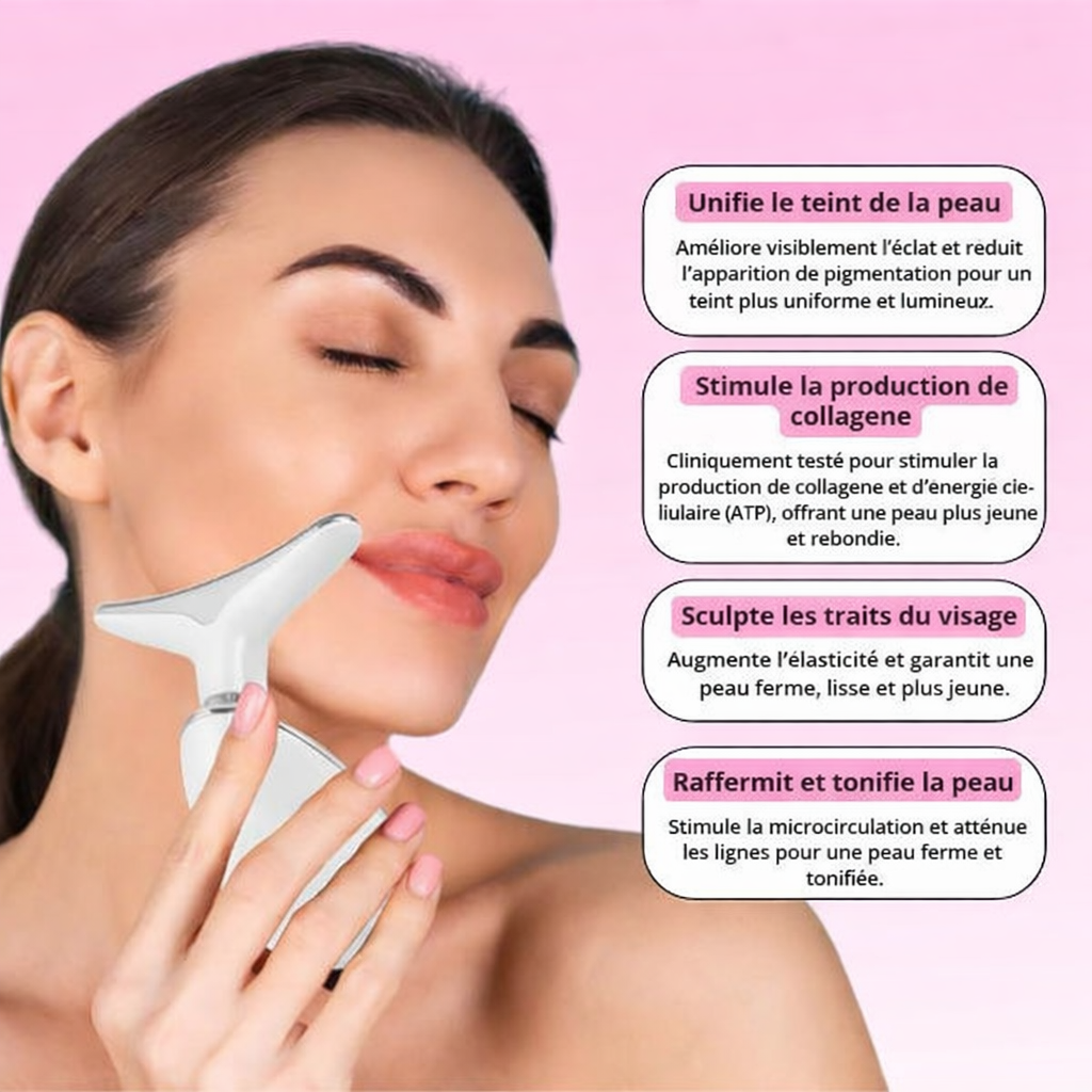 Tolior - Masseur facial LED tonifiant